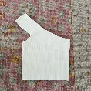 superdown one shoulder top